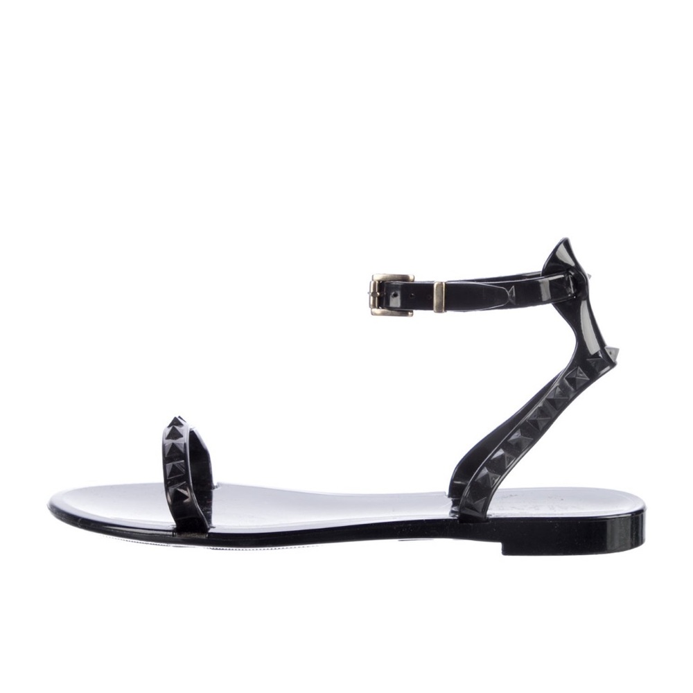 Valentino Garavani | Rockstud PVC Jelly Sandals in Black 40 - Picture 1 of 8